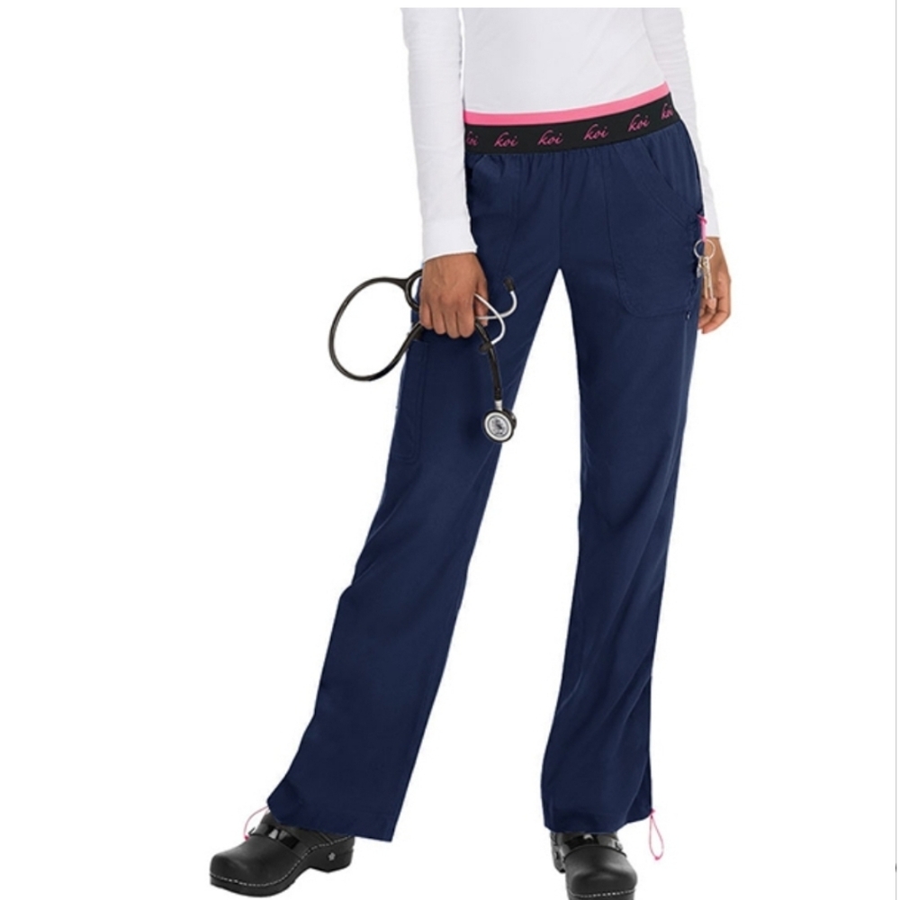 Koi Lite Scrub Pants Navy Size Large Petite